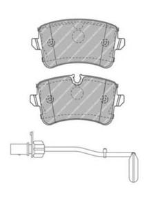 Комплект тормозных колодок, дисковый тормоз FERODO FDB4393