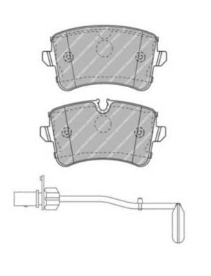 Комплект тормозных колодок, дисковый тормоз FERODO