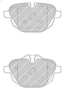 Комплект тормозных колодок, дисковый тормоз FERODO FDB4376