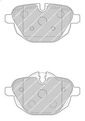 Комплект тормозных колодок, дисковый тормоз FERODO