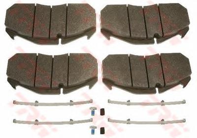 Комплект тормозных колодок, дисковый тормоз TRW