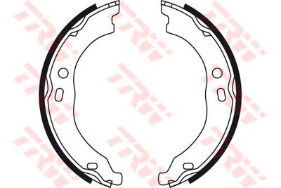 Комплект тормозных колодок, стояночная тормозная система TRW