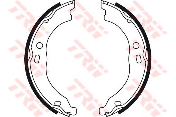 Комплект тормозных колодок, стояночная тормозная система TRW