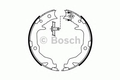 Комплект тормозных колодок, стояночная тормозная система BOSCH 0 986 487 766