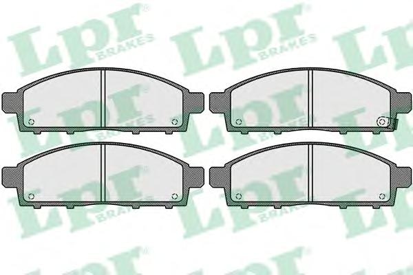 Комплект тормозных колодок, дисковый тормоз LPR
