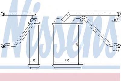 Радиатор печки NISSENS 76511