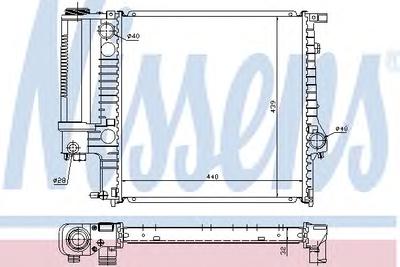 Радиатор охлаждения NISSENS 60623A