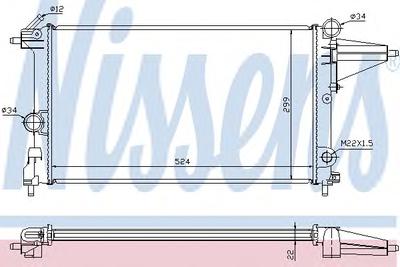 Радиатор охлаждения NISSENS 632231