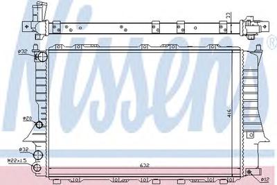 Радиатор охлаждения NISSENS 60457