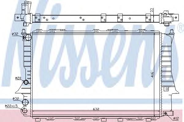 Радиатор охлаждения NISSENS