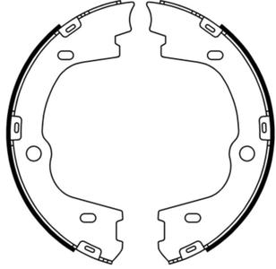 Комплект тормозных колодок, стояночная тормозная система ABE