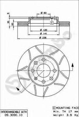 Тормозной диск BREMBO