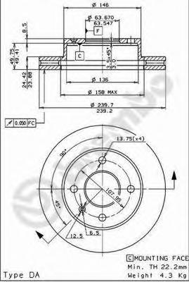 Тормозной диск BREMBO