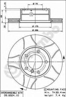 Тормозной диск BREMBO