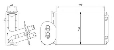 Радиатор печки NRF 54247