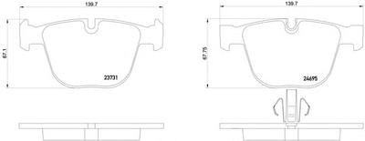 Комплект тормозных колодок, дисковый тормоз TEXTAR 2373101