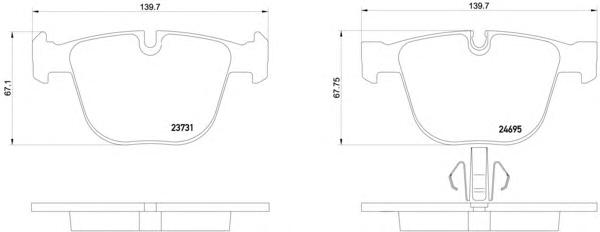 Комплект тормозных колодок, дисковый тормоз TEXTAR