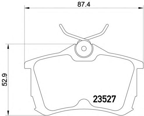 Комплект тормозных колодок, дисковый тормоз TEXTAR