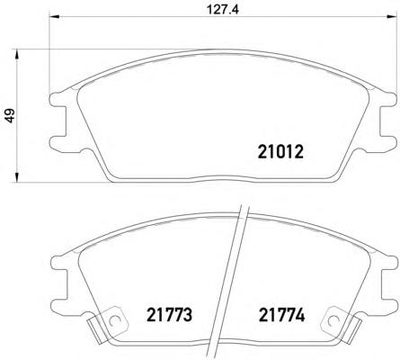 Комплект тормозных колодок, дисковый тормоз TEXTAR