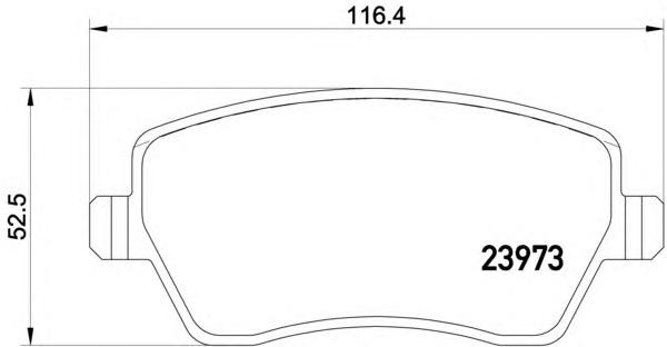 Комплект тормозных колодок, дисковый тормоз TEXTAR