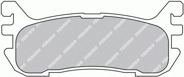 Комплект тормозных колодок, дисковый тормоз FERODO