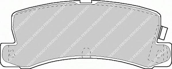 Комплект тормозных колодок, дисковый тормоз FERODO