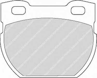 Комплект тормозных колодок, дисковый тормоз FERODO FDB872