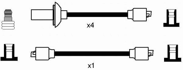 Комплект проводов зажигания NGK