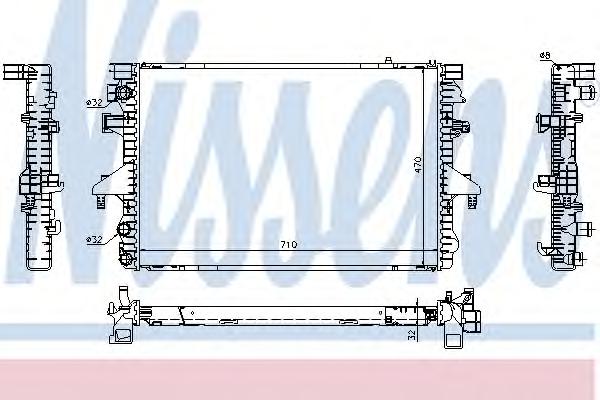 Радиатор охлаждения NISSENS
