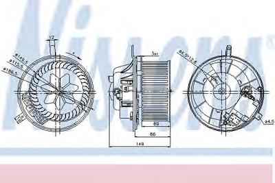 Вентилятор салона NISSENS 87032