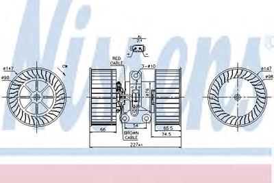 Вентилятор салона NISSENS 87114