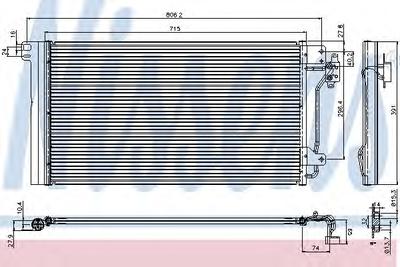 Конденсатор, кондиционер NISSENS 94604