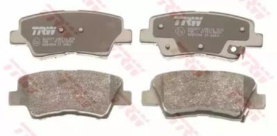 Комплект тормозных колодок, дисковый тормоз TRW