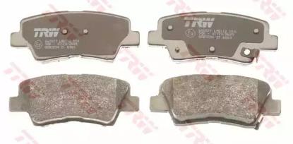 Комплект тормозных колодок, дисковый тормоз TRW