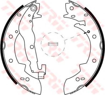 Комплект тормозных колодок TRW