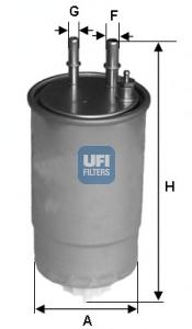 Топливный фильтр UFI 24ONE01