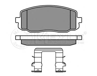 Комплект тормозных колодок, дисковый тормоз MEYLE 025 242 7516/W