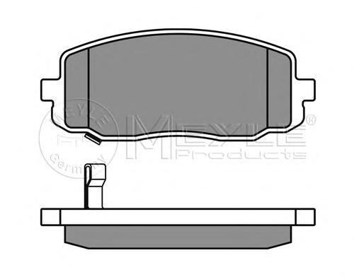 Комплект тормозных колодок, дисковый тормоз MEYLE