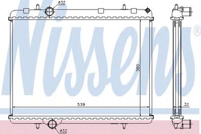 Радиатор охлаждения NISSENS 636006