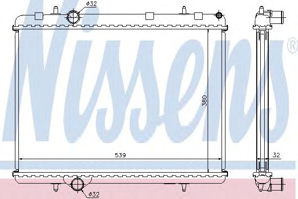 Радиатор охлаждения NISSENS