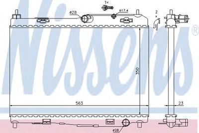 Радиатор охлаждения NISSENS 69235