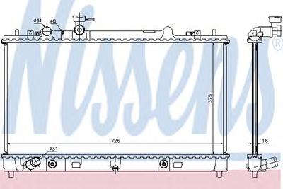 Радиатор охлаждения NISSENS