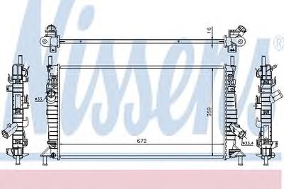 Радиатор охлаждения NISSENS 62017A