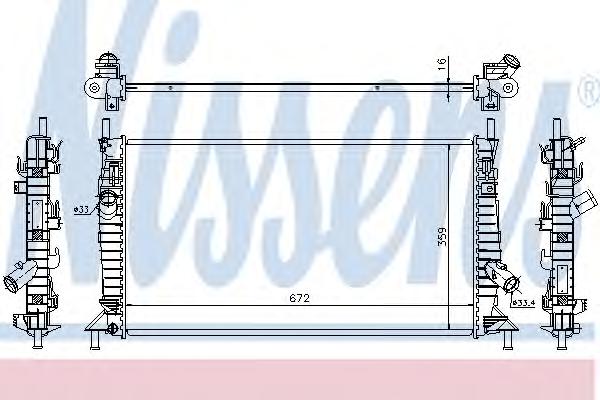 Радиатор охлаждения NISSENS
