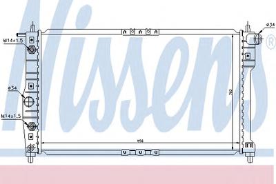 Радиатор охлаждения NISSENS 616671