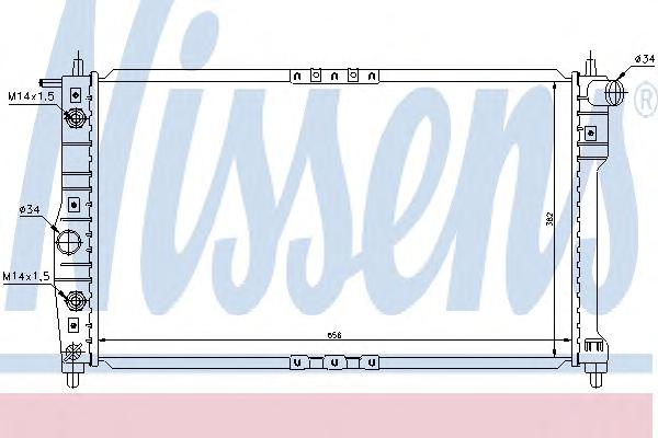 Радиатор охлаждения NISSENS