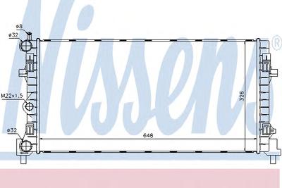 Радиатор охлаждения NISSENS 640012