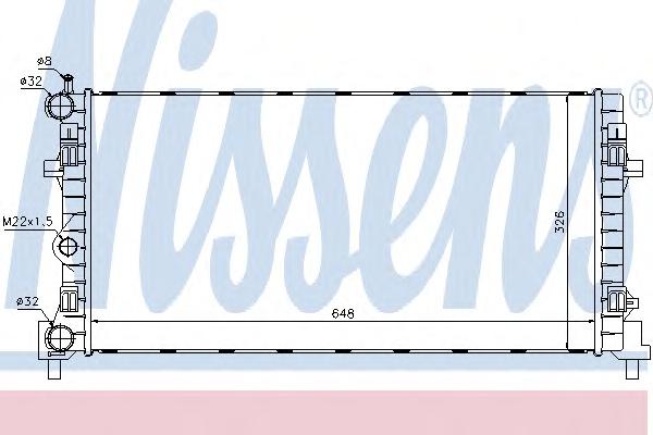 Радиатор охлаждения NISSENS