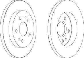 Тормозной диск FERODO DDF1387