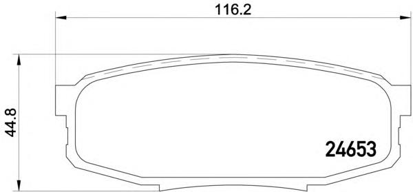 Комплект тормозных колодок, дисковый тормоз TEXTAR